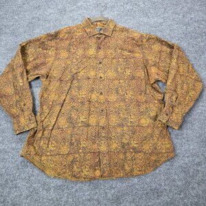 Vintage Polo Ralph Lauren Estate Classic Fit Abstract Print Button Down Shirt XL